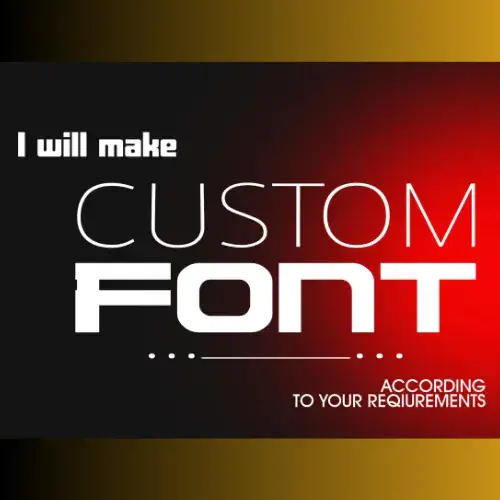 I will design font custom font design typography ttf otf font files